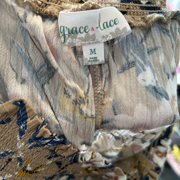 Grace & Lace Multicolor Floral Shorts - Picture 3 of 4